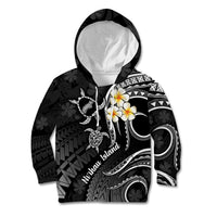 Polynesian Hawaii Kid Hoodie Niihau Islands with Pacific Plumeria White Vibe LT9 Hoodie White - Polynesian Pride