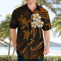 Hawaii Hawaiian Shirt Lanai Islands Polynesian Sunset Plumeria Gold Vibe LT9 - Polynesian Pride