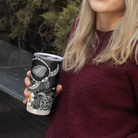 Hawaii Kauai Islands Pacific Plumeria Tumbler Cup White Polynesian Tattoo