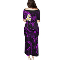 Polynesian Hawaii Puletasi Kahoolawe Islands with Pacific Plumeria Purple Vibe LT9 - Polynesian Pride