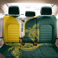 Personalised PNG Jiwaka Province Back Car Seat Cover Bird of Paradise Tattoo Flag Motif - Polynesian Pride