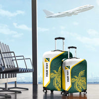 Personalised PNG Jiwaka Province Luggage Cover Bird of Paradise Tattoo Flag Motif - Polynesian Pride