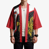 Personalised PNG Sandaun Province Kimono Bird of Paradise Tattoo Flag Motif - Polynesian Pride