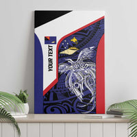 Personalised PNG West New Britain Province Canvas Wall Art Bird of Paradise Tattoo Flag Motif - Polynesian Pride
