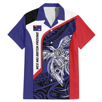 Personalised PNG West New Britain Province Family Matching Mermaid Dress and Hawaiian Shirt Bird of Paradise Tattoo Flag Motif - Polynesian Pride