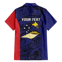 Personalised PNG West New Britain Province Family Matching Mermaid Dress and Hawaiian Shirt Bird of Paradise Tattoo Flag Motif - Polynesian Pride