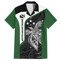 Personalised PNG Western Highlands Province Family Matching Puletasi and Hawaiian Shirt Bird of Paradise Tattoo Flag Motif - Polynesian Pride