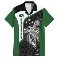 Personalised PNG Western Highlands Province Family Matching Short Sleeve Bodycon Dress and Hawaiian Shirt Bird of Paradise Tattoo Flag Motif - Polynesian Pride