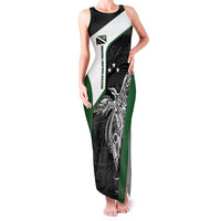 Personalised PNG Western Highlands Province Family Matching Tank Maxi Dress and Hawaiian Shirt Bird of Paradise Tattoo Flag Motif - Polynesian Pride