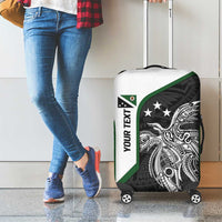 Personalised PNG Western Highlands Province Luggage Cover Bird of Paradise Tattoo Flag Motif - Polynesian Pride