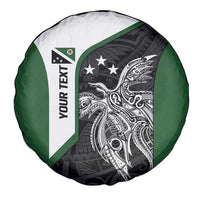 Personalised PNG Western Highlands Province Spare Tire Cover Bird of Paradise Tattoo Flag Motif LT9 - Polynesian Pride