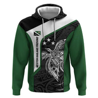 Personalised PNG Western Highlands Province Zip Hoodie Bird of Paradise Tattoo Flag Motif - Polynesian Pride