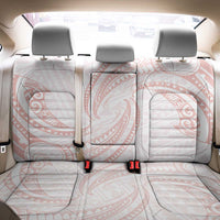 White Sunday Lotu Tamaiti Back Car Seat Cover Polynesian Wave Pastel Blush - Polynesian Pride