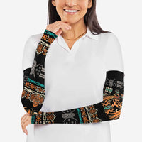 Black Batik Papua-inspired Pattern Arm Sleeves - Polynesian Pride