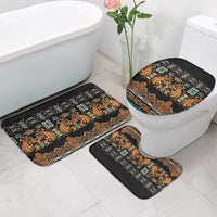 Black Batik Papua-inspired Pattern Bathroom Set - Polynesian Pride