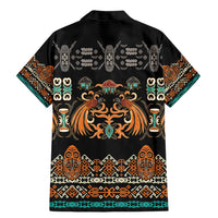 Black Batik Papua-inspired Pattern Family Matching Mermaid Dress and Hawaiian Shirt LT9 - Polynesian Pride