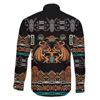 Black Batik Papua-inspired Pattern Family Matching Off Shoulder Short Dress and Hawaiian Shirt - Polynesian Pride