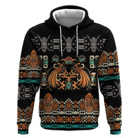Black Batik Papua-inspired Pattern Hoodie - Polynesian Pride