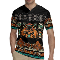 Black Batik Papua-inspired Pattern Rugby Jersey - Polynesian Pride