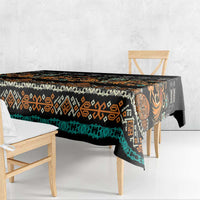 Black Batik Papua-inspired Pattern Tablecloth - Polynesian Pride