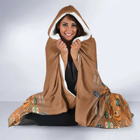 Terracotta Batik Papua-inspired Pattern Hooded Blanket - Polynesian Pride