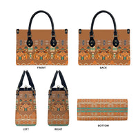 Terracotta Batik Papua-inspired Pattern Leather Bag - Polynesian Pride