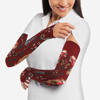 Oxblood Bird of Batik Papua Arm Sleeves Exotic Natural Wealth of Papua - Polynesian Pride