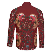 Oxblood Bird of Batik Papua Family Matching Puletasi and Hawaiian Shirt Exotic Natural Wealth of Papua LT9 - Polynesian Pride