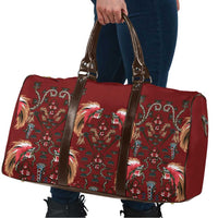 Oxblood Bird of Batik Papua Travel Bag Exotic Natural Wealth of Papua - Polynesian Pride