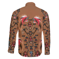 Terracotta Bird of Batik Papua Family Matching Mermaid Dress and Hawaiian Shirt Exotic Natural Wealth of Papua - Polynesian Pride