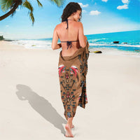 Terracotta Bird of Batik Papua Sarong Exotic Natural Wealth of Papua - Polynesian Pride