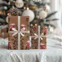 Terracotta Bird of Batik Papua Wrapping Paper Exotic Natural Wealth of Papua - Polynesian Pride