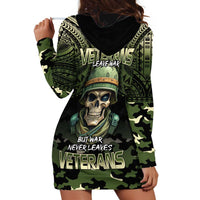 Veterans Day Hoodie Dress War Never Leaves A Veteran Proud Military