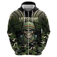 Veterans Day Zip Hoodie War Never Leaves A Veteran Proud Military