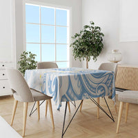 Palau 1981 Tribal Tattoo Tablecloth with Belau Plumeria Flowers