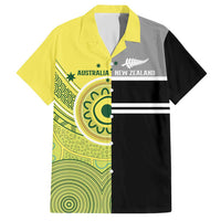 Custom Cricket AUNZ Spirit Hawaiian Shirt Aussie New Zealand Retro Edition - Polynesian Pride