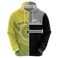 Custom Cricket AUNZ Spirit Hoodie Aussie New Zealand Retro Edition - Polynesian Pride