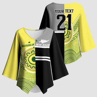 Custom Cricket AUNZ Spirit Kimono Sleeve Blouse Aussie New Zealand Retro Edition LT9 - Polynesian Pride