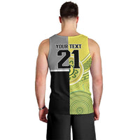 Custom Cricket AUNZ Spirit Men Tank Top Aussie New Zealand Retro Edition - Polynesian Pride