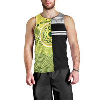 Custom Cricket AUNZ Spirit Men Tank Top Aussie New Zealand Retro Edition - Polynesian Pride