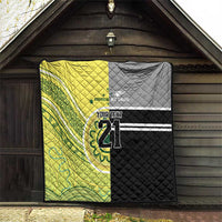 Custom Cricket AUNZ Spirit Quilt Aussie New Zealand Retro Edition - Polynesian Pride