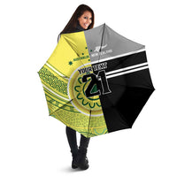 Custom Cricket AUNZ Spirit Umbrella Aussie New Zealand Retro Edition - Polynesian Pride
