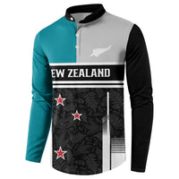 Custom NZ Cricket Pride Button Sweatshirt Silver Fern Fan Supporter Apparel - Polynesian Pride