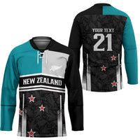 Custom NZ Cricket Pride Hockey Jersey Silver Fern Fan Supporter Apparel LT9 - Polynesian Pride