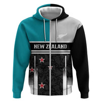 Custom NZ Cricket Pride Hoodie Silver Fern Fan Supporter Apparel - Polynesian Pride