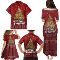 Funny Kiwi Bird Xmas Tree Family Matching Puletasi and Hawaiian Shirt New Zealand Tribal Christmas Spirit LT9 - Polynesian Pride