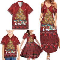Funny Kiwi Bird Xmas Tree Family Matching Summer Maxi Dress and Hawaiian Shirt New Zealand Tribal Christmas Spirit LT9 - Polynesian Pride