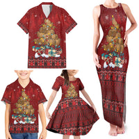 Funny Kiwi Bird Xmas Tree Family Matching Tank Maxi Dress and Hawaiian Shirt New Zealand Tribal Christmas Spirit LT9 - Polynesian Pride