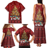 Funny Kiwi Bird Xmas Tree Family Matching Tank Maxi Dress and Hawaiian Shirt New Zealand Tribal Christmas Spirit LT9 - Polynesian Pride