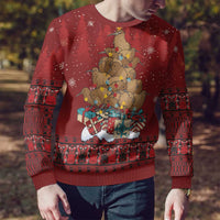 Funny Kiwi Bird Xmas Tree Ugly Christmas Sweater New Zealand Tribal Christmas Spirit - Polynesian Pride